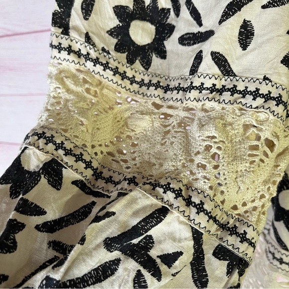 Christian Siriano New York Printed‎ Crochet Top Size Large - Picture 5 of 7